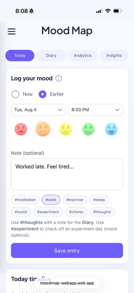 moodMap screenshot 1
