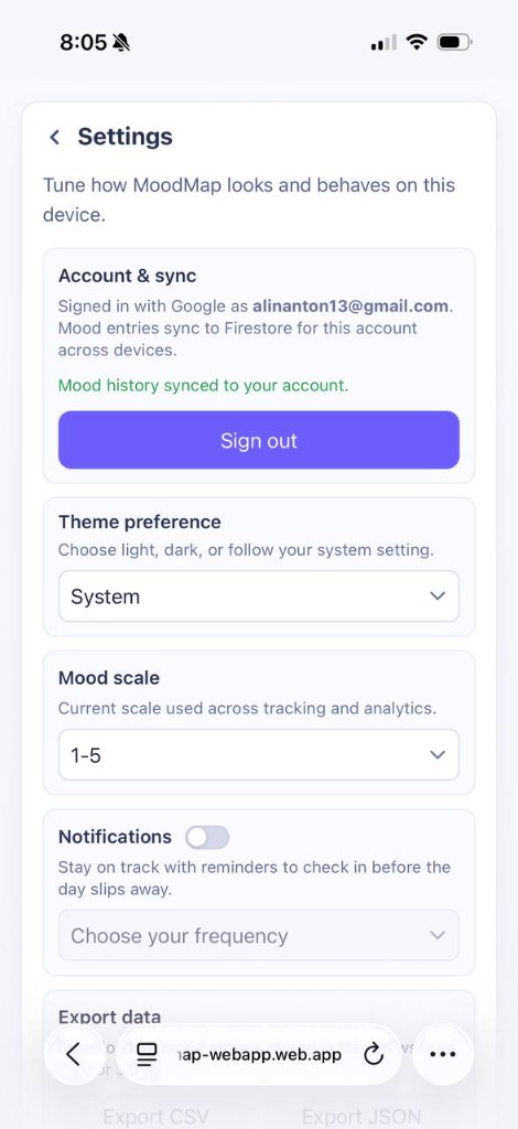 moodMap screenshot 11
