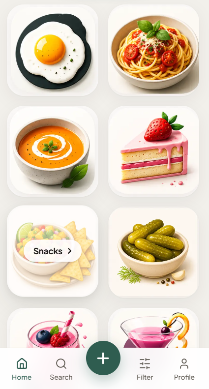 recipeHub screenshot 1